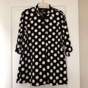 Fabulous black and white swing jacket! NWT.